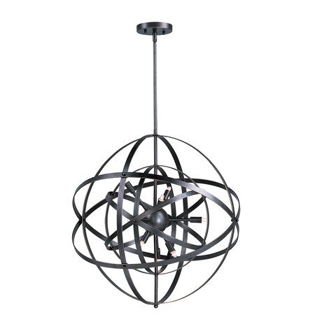 Maxim Lighting Sputnik 6-Light 19" Wide Bronze Rupert Pendant Light 25130BR